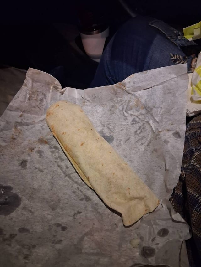 Meat And Bean Burrito Beef.
