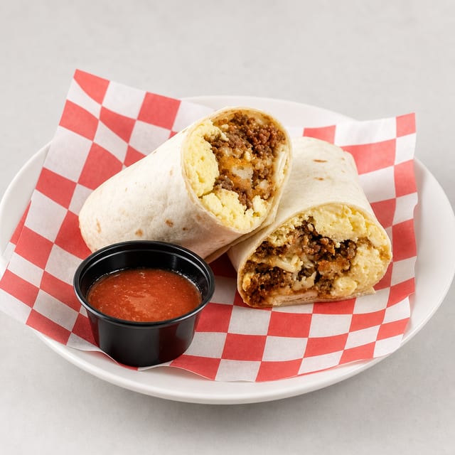 Casa Breakfast Burrito Sausage.