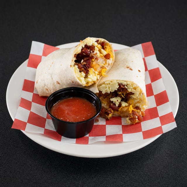 Casa Breakfast Burrito Bacon.