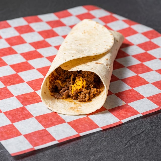 Meat And Bean Burrito Beef.