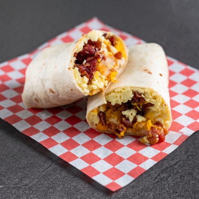 Casa Breakfast Burrito Bacon.